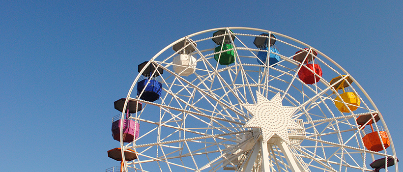 Ferris Wheel and blue sky